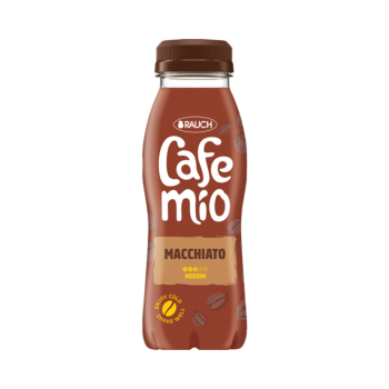 Rauch Cafemio Macchiato, Iced Coffee, Milchmischgetränk, 250ml Produktbild, Vorderseite der Verpackung